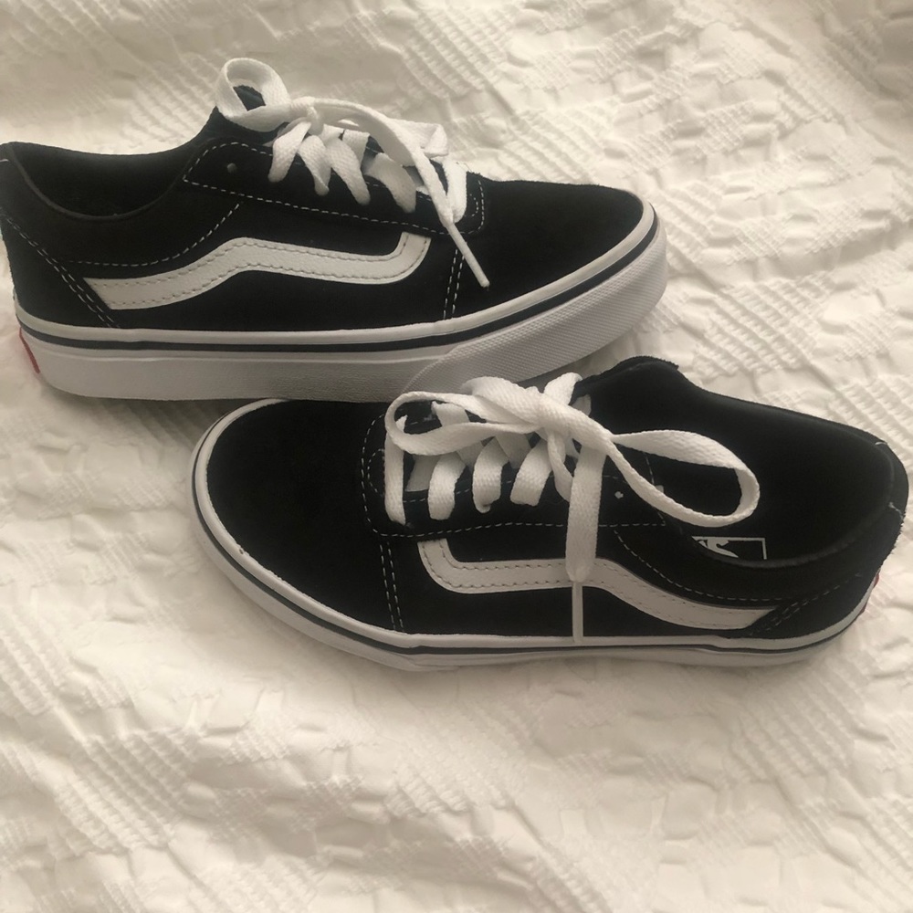 Black and white boy vans